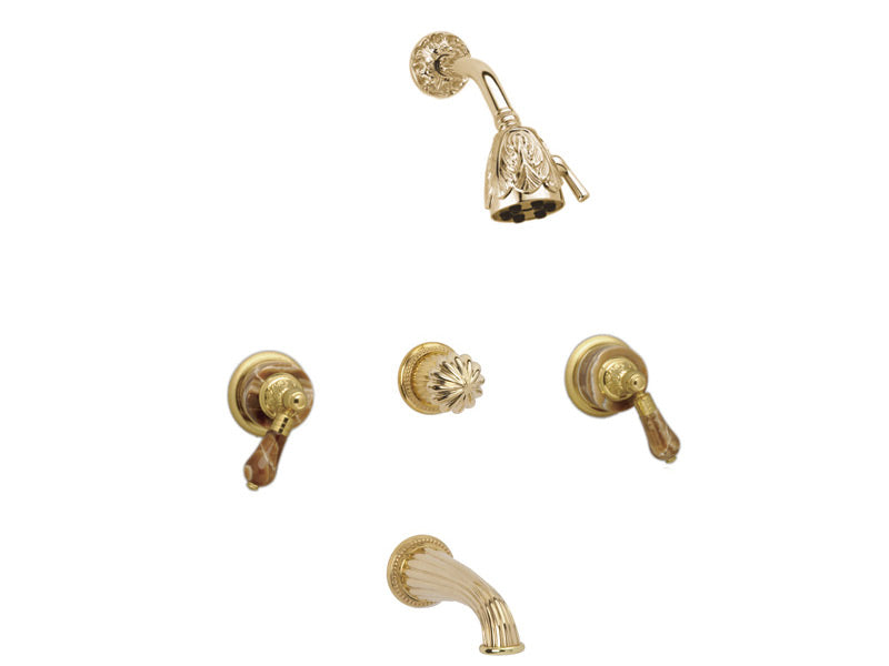 Three Handle Tub and Shower Set