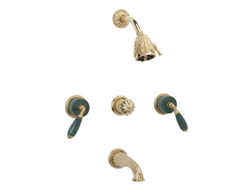 Three Handle Tub and Shower Set