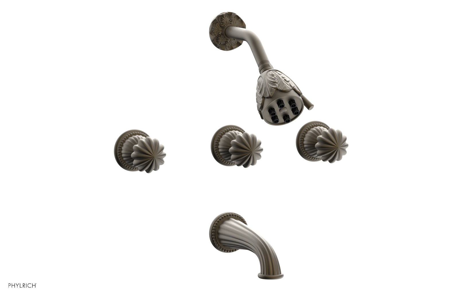 GEORGIAN & BARCELONA Three Handle Tub and Shower Set K2361