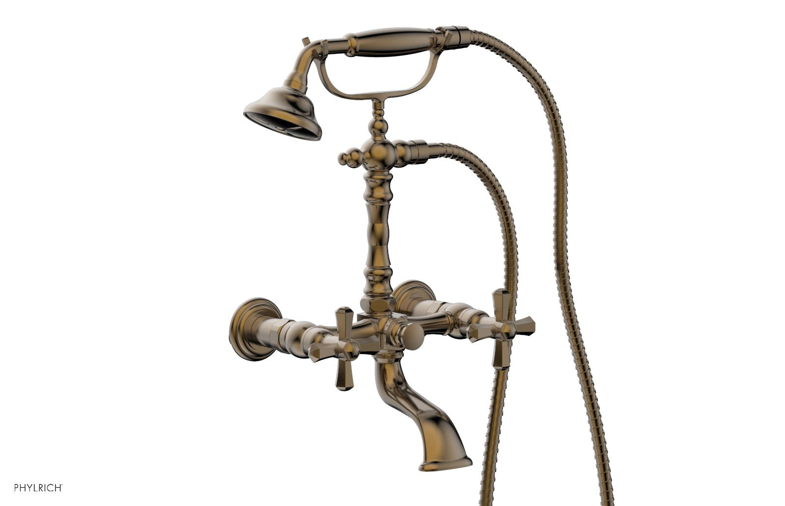 LE VERRE & LA CROSSE Exposed Tub & Hand Shower - Cross Handle K2393-26