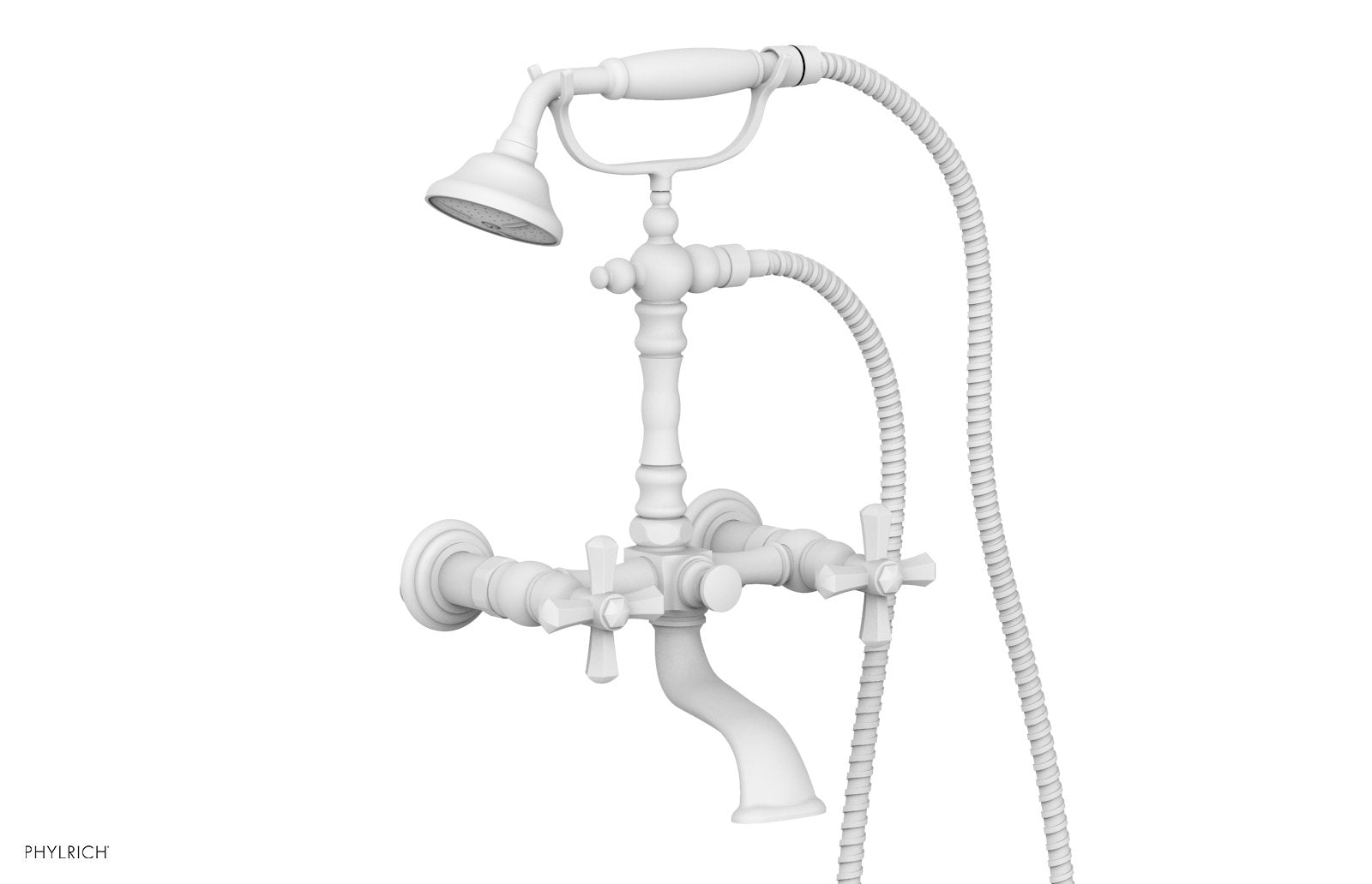 LE VERRE & LA CROSSE Exposed Tub & Hand Shower - Cross Handle K2393-26