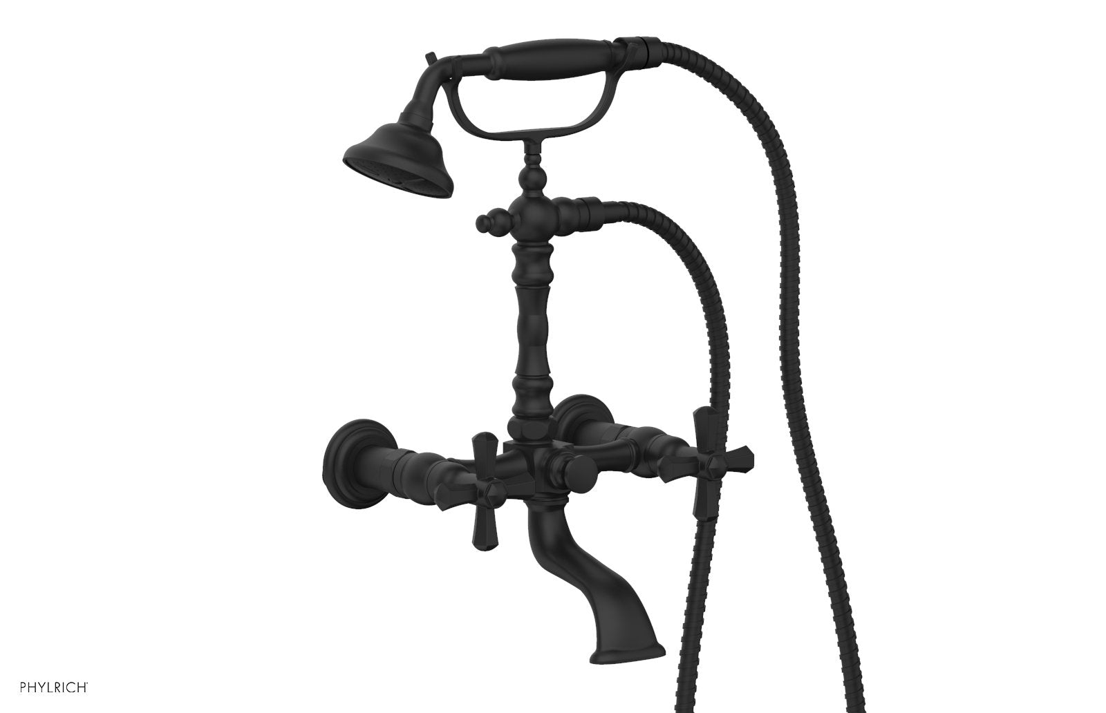 LE VERRE & LA CROSSE Exposed Tub & Hand Shower - Cross Handle K2393-26