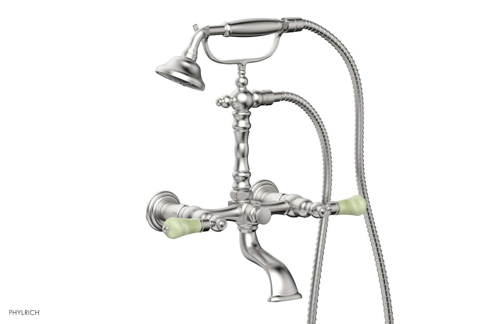 REGENT Exposed Tub & Hand Shower -Green Onyx Handle K2393-30