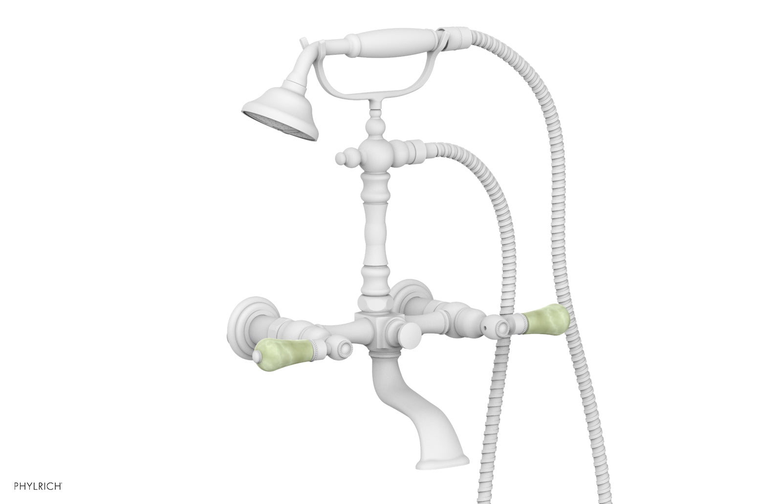 REGENT Exposed Tub & Hand Shower -Green Onyx Handle K2393-30