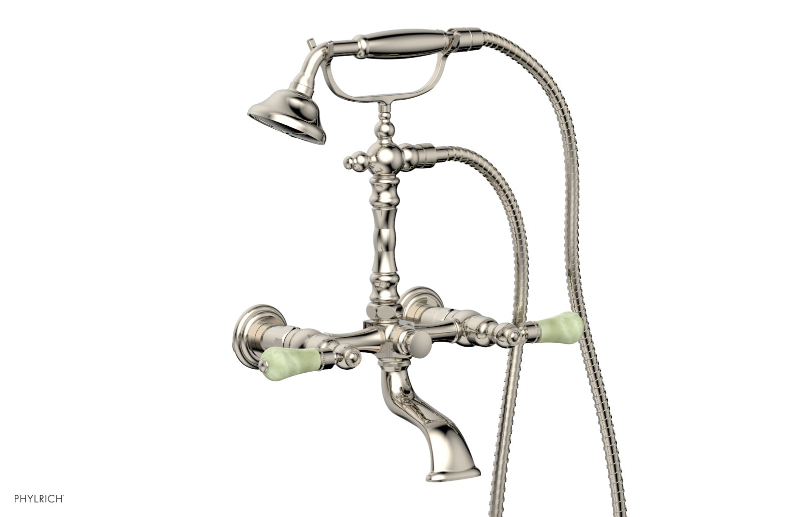 REGENT Exposed Tub & Hand Shower -Green Onyx Handle K2393-30