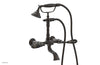 VALENCIA Exposed Tub & Hand Shower - Black Marble Lever Handle K2393-40