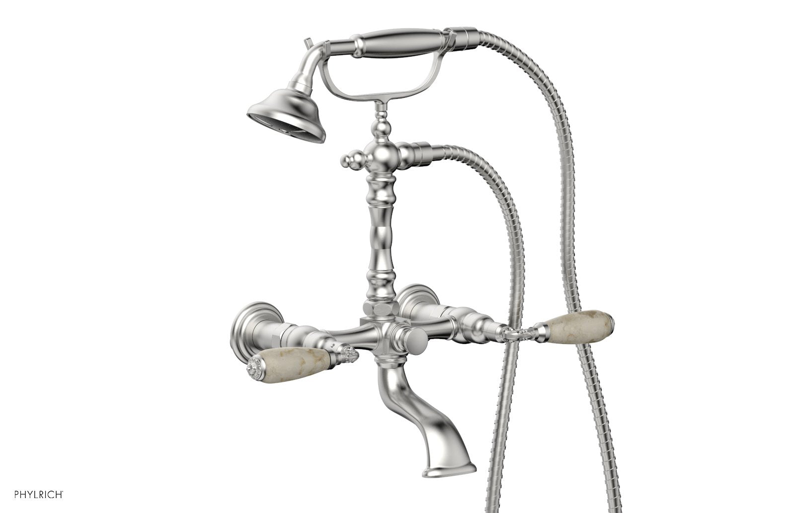 VALENCIA Exposed Tub & Hand Shower - Beige Marble Lever Handle K2393-41