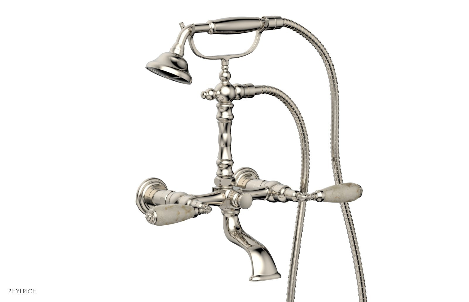 VALENCIA Exposed Tub & Hand Shower - Beige Marble Lever Handle K2393-41