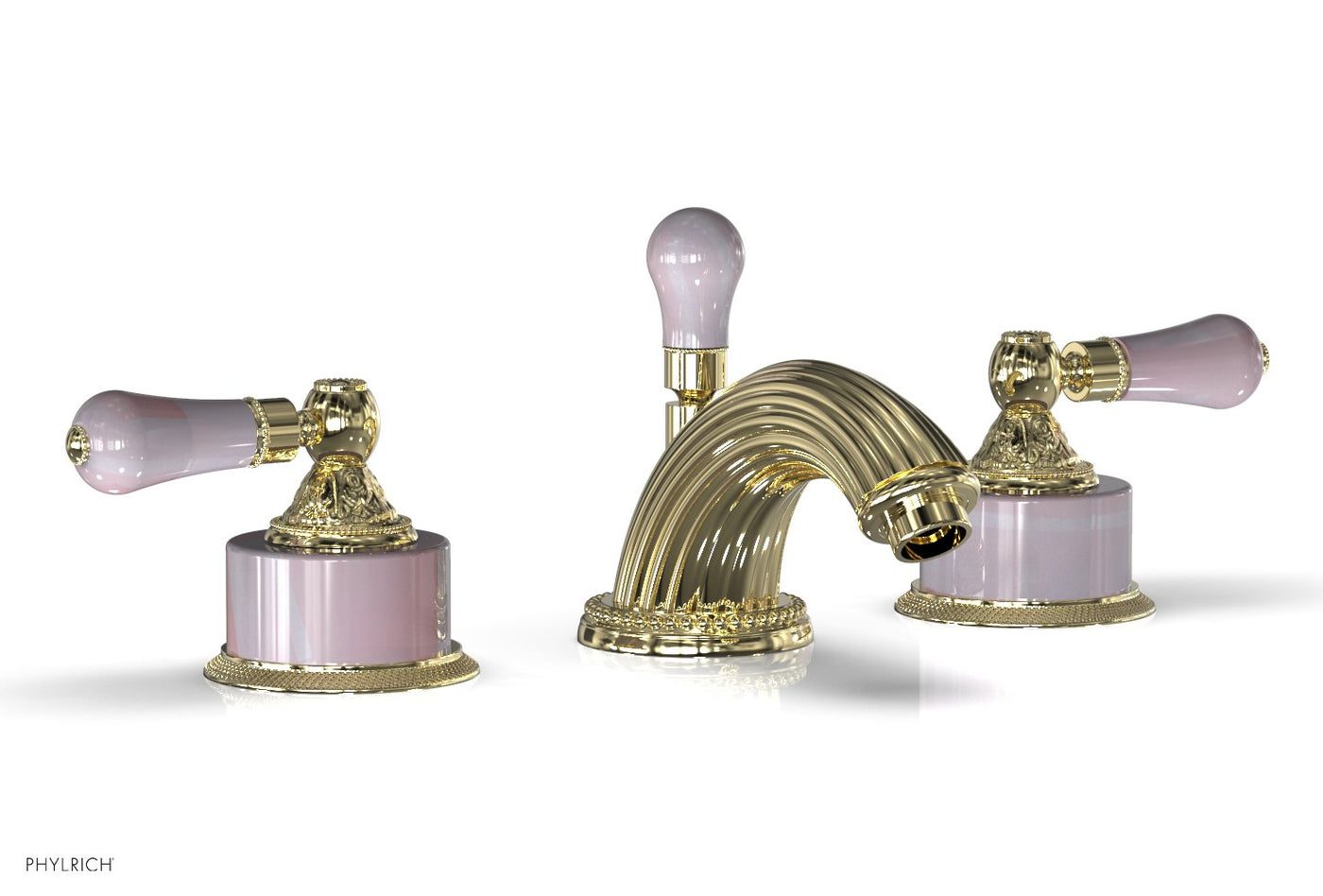 Set，　Pressure　シャワーヘッド　Versailles　Onyx　Phylrich　PB2243_25D　Pink　and　Balance　Shower　Tub　Handle-