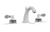 REGENT CUT CRYSTAL Widespread Faucet Cut Crystal Lever Handles K280