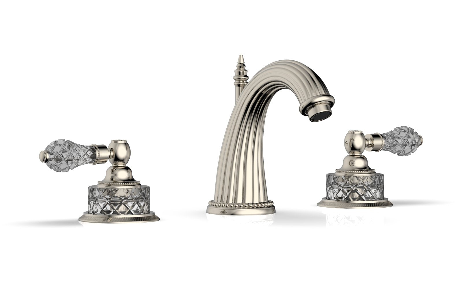 REGENT CUT CRYSTAL Widespread Faucet Cut Crystal Lever Handles K280