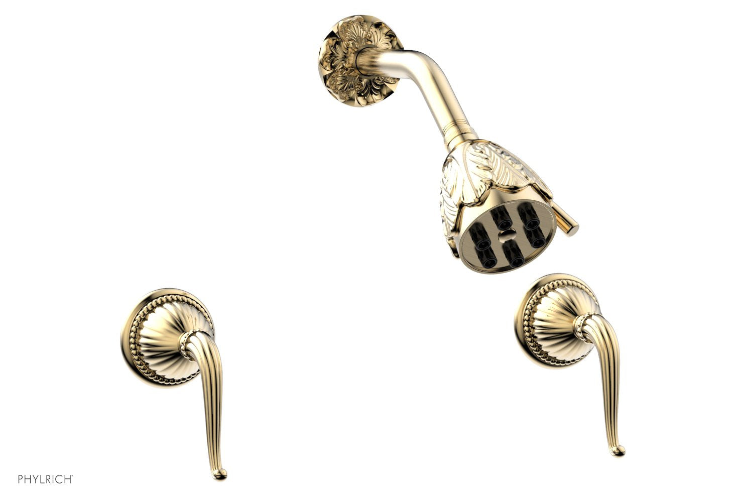 シャワーヘッド Phylrich K3144_025 - Baroque Two Handle Shower Set-