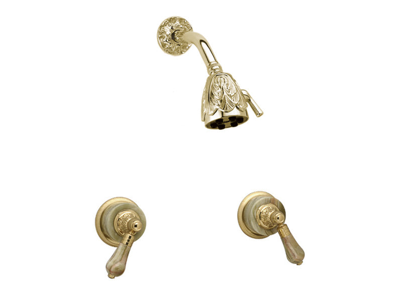 VERSAILLES Two Handle Shower Set - Green Onyx K3240