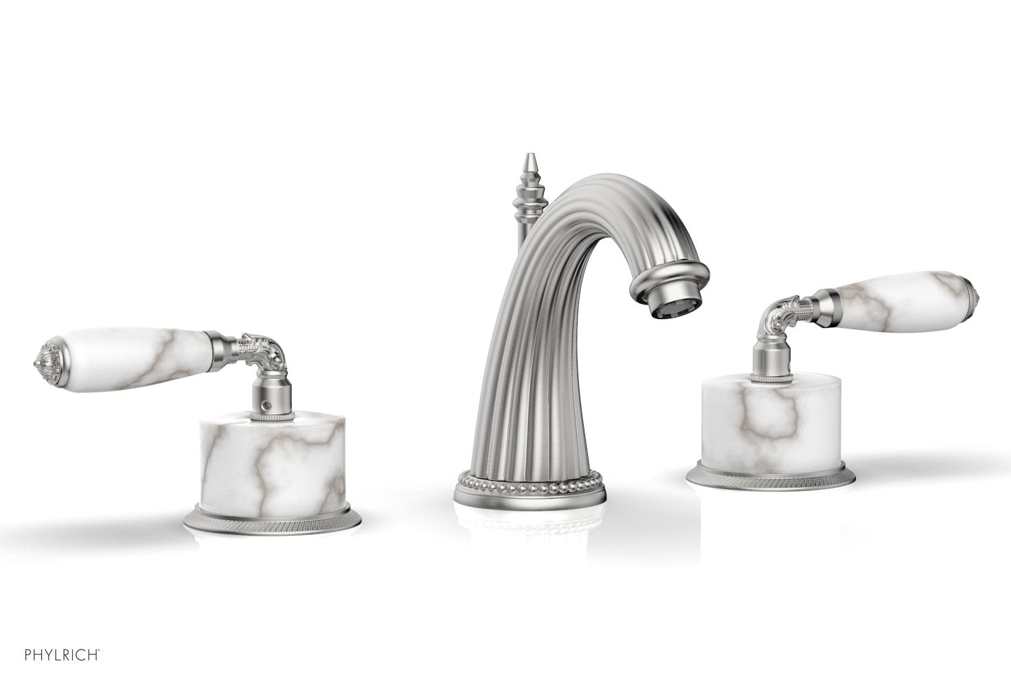 VALENCIA Widespread Faucet White Marble K338B