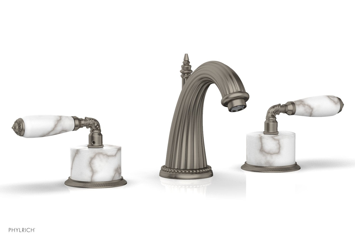 VALENCIA Widespread Faucet White Marble K338B