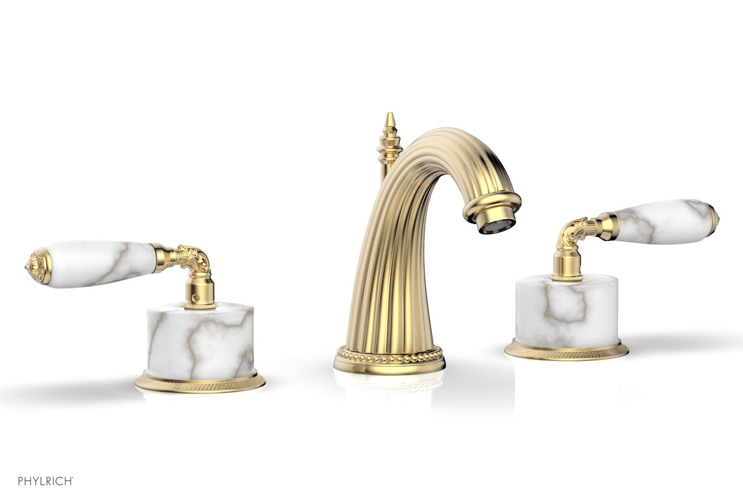 VALENCIA Widespread Faucet White Marble K338B