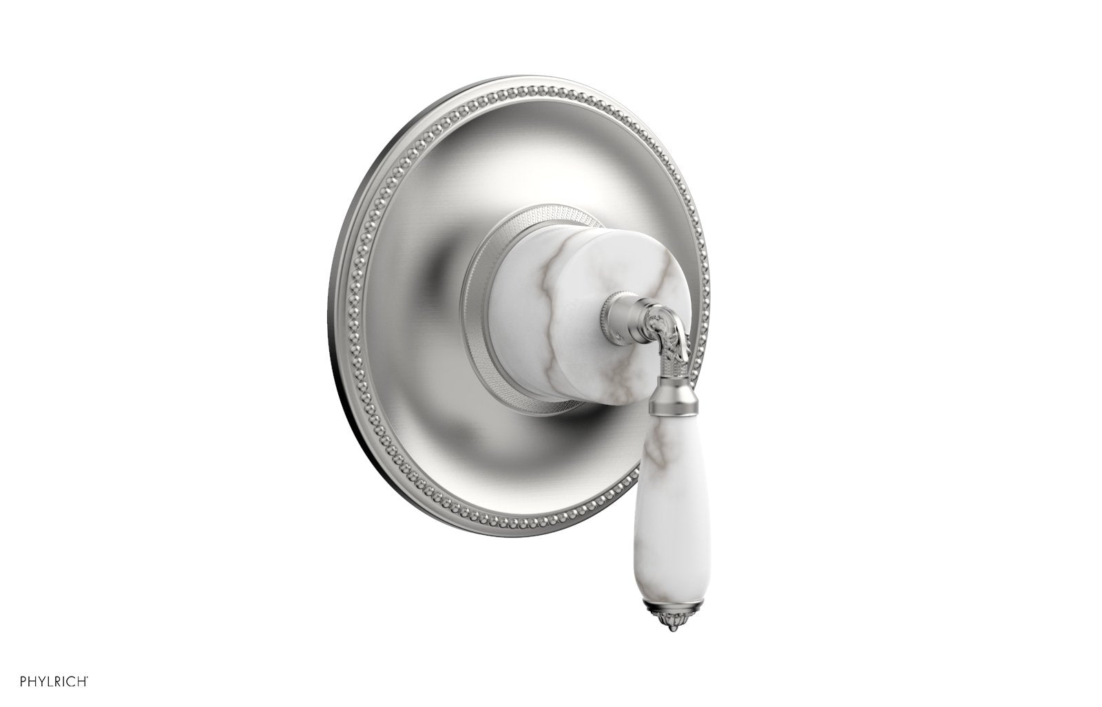 VALENCIA - Thermostatic Shower Trim, White Marble Lever Handle TH338B