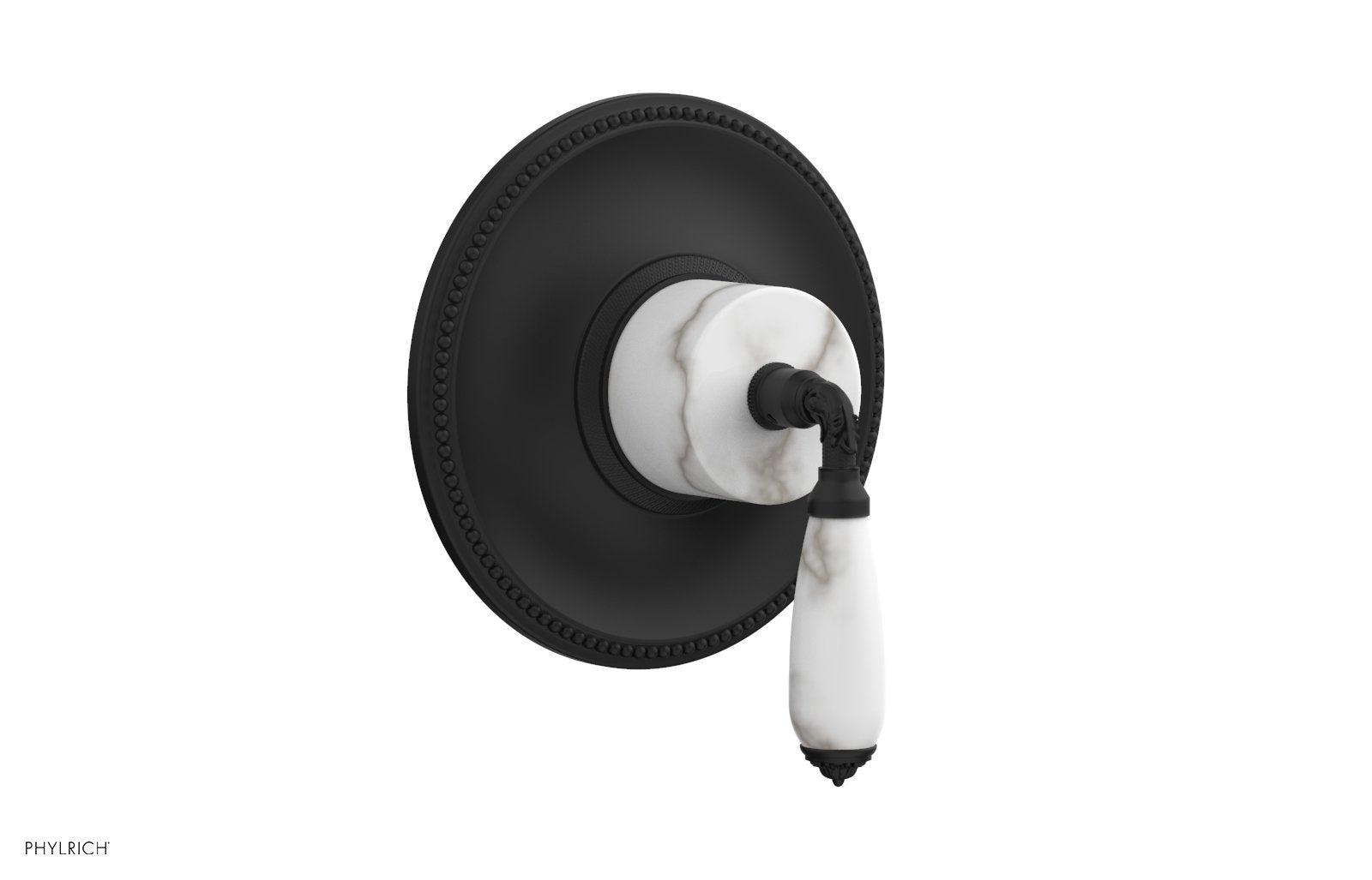 VALENCIA - Thermostatic Shower Trim, White Marble Lever Handle TH338B