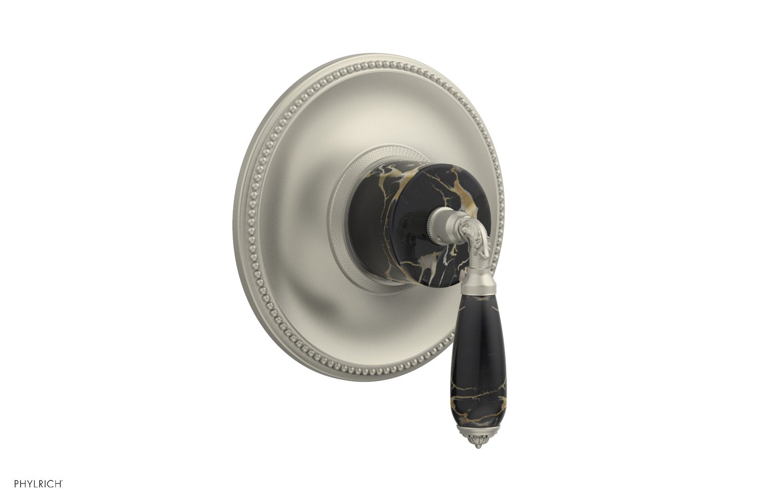 VALENCIA - Thermostatic Shower Trim, Black Marble Lever Handle TH338C