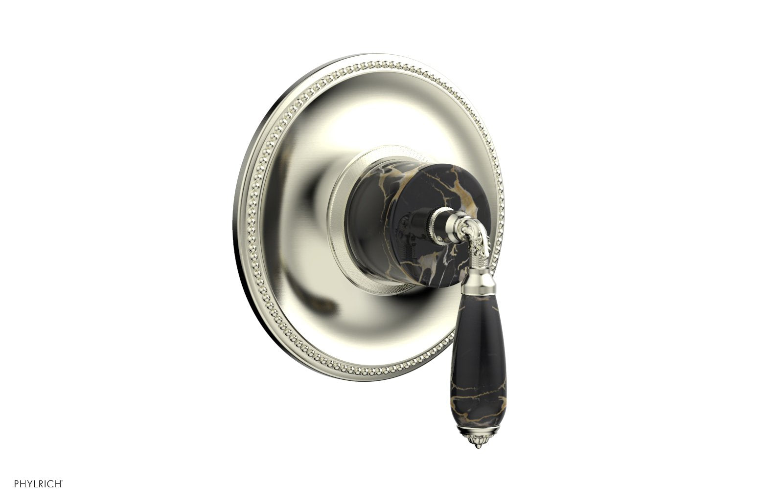 VALENCIA - Thermostatic Shower Trim, Black Marble Lever Handle TH338C