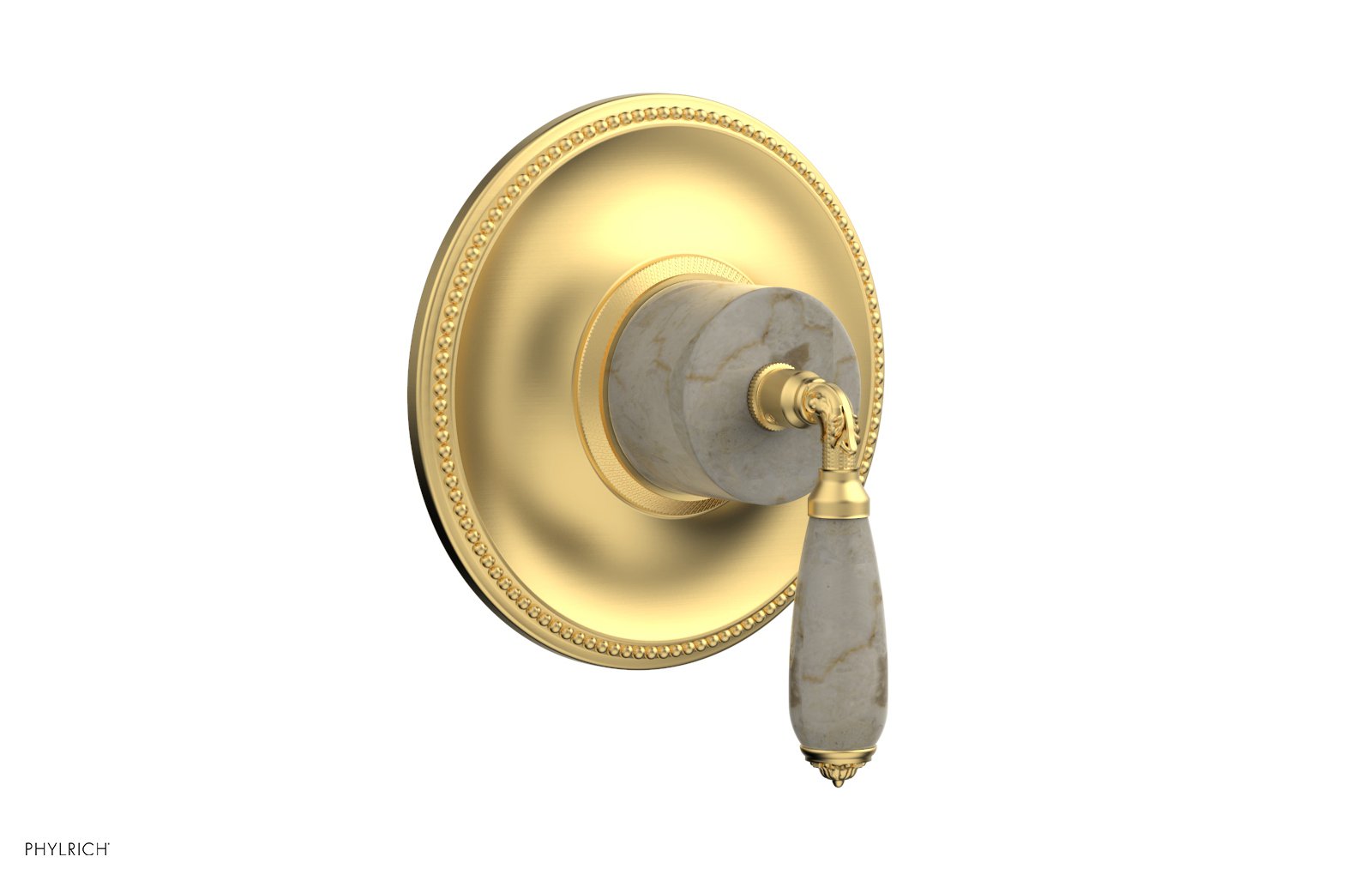 VALENCIA - Thermostatic Shower Trim, Beige Marble Lever Handle TH338D