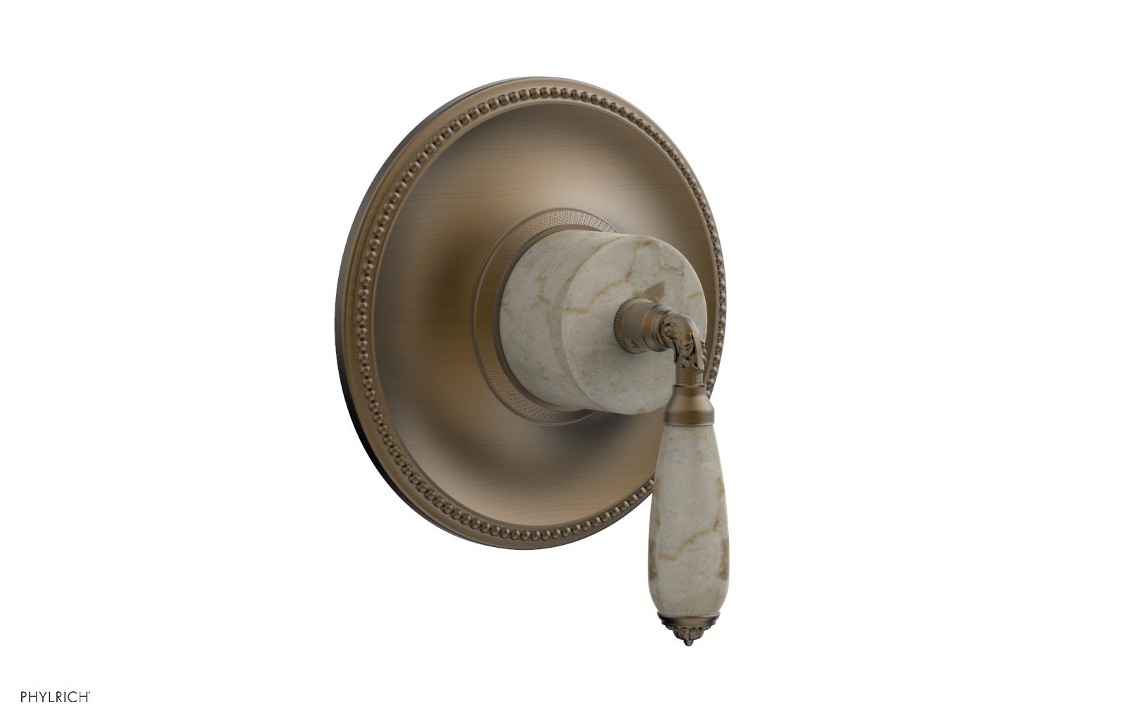 VALENCIA - Thermostatic Shower Trim, Beige Marble Lever Handle TH338D