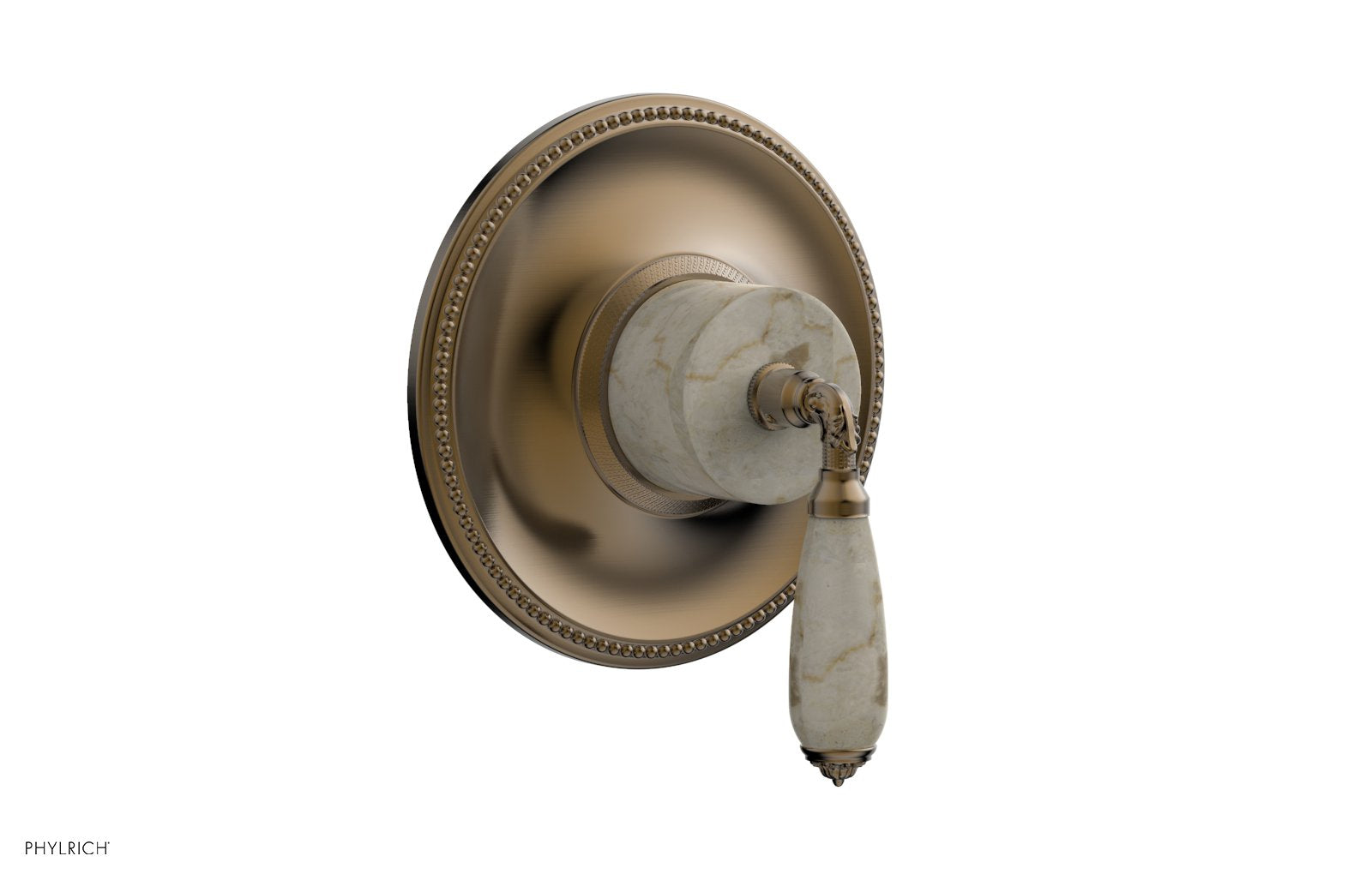 VALENCIA - Thermostatic Shower Trim, Beige Marble Lever Handle TH338D