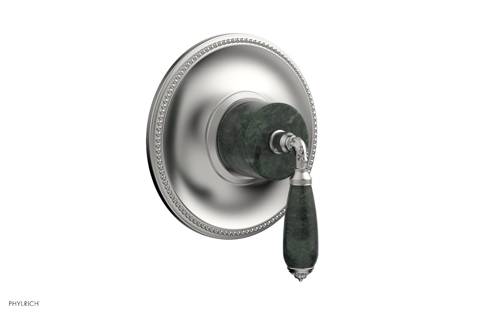 VALENCIA - Thermostatic Shower Trim, Green Marble Lever Handle TH338F