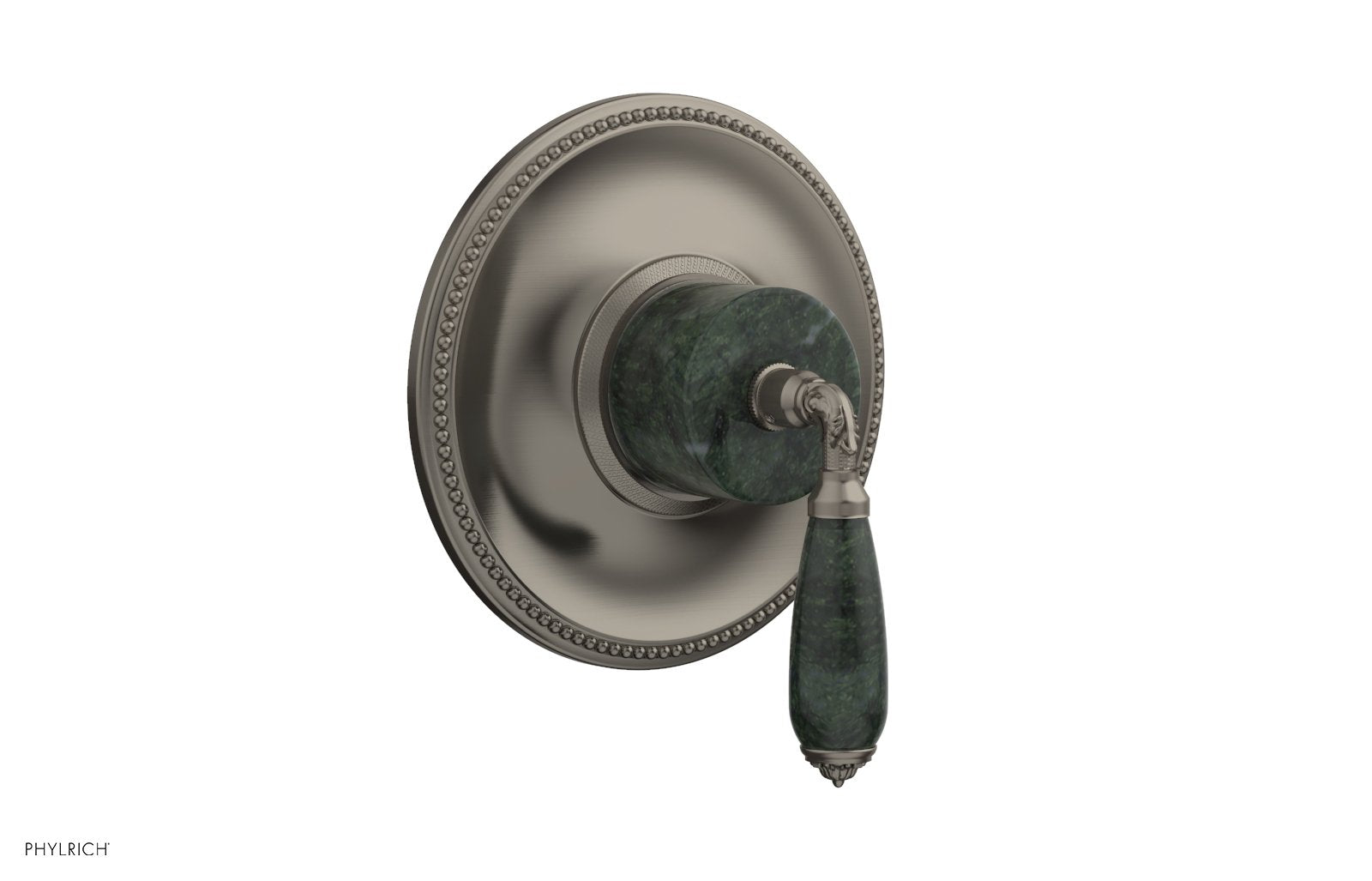 VALENCIA - Thermostatic Shower Trim, Green Marble Lever Handle TH338F