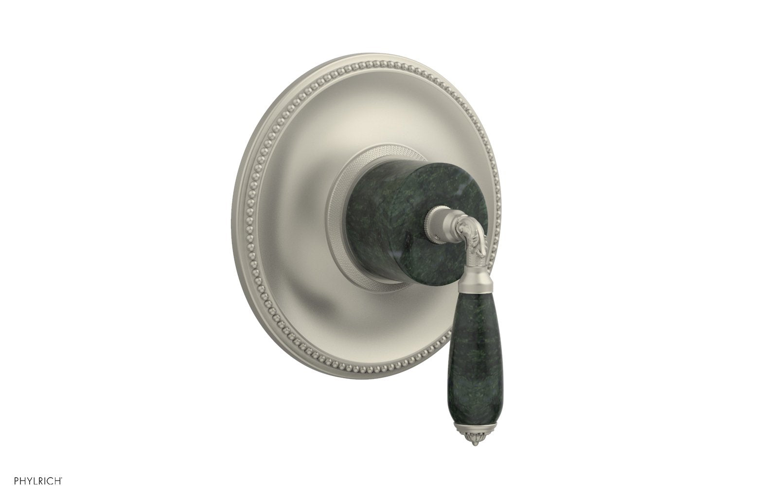 VALENCIA - Thermostatic Shower Trim, Green Marble Lever Handle TH338F