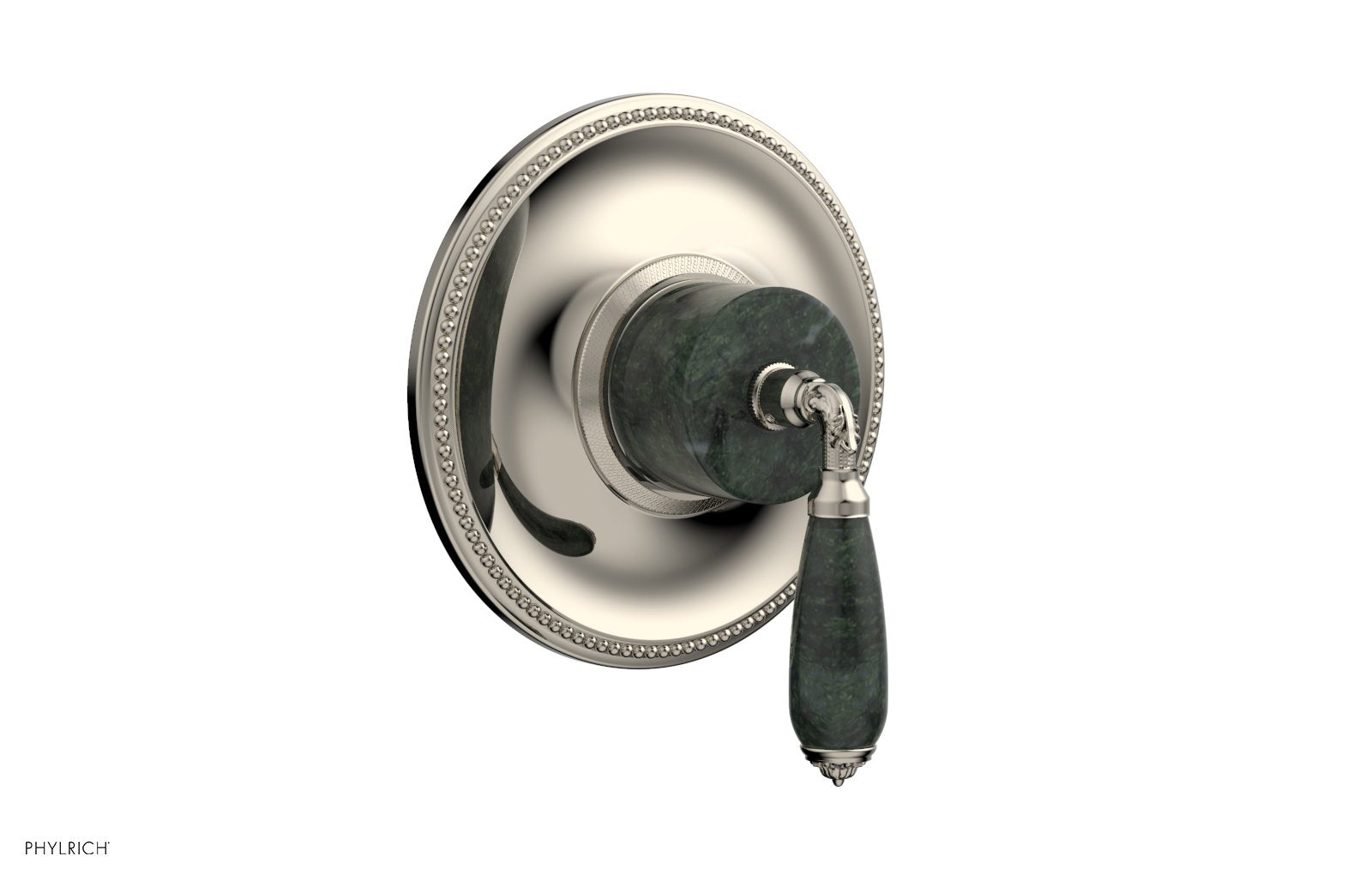 VALENCIA - Thermostatic Shower Trim, Green Marble Lever Handle TH338F