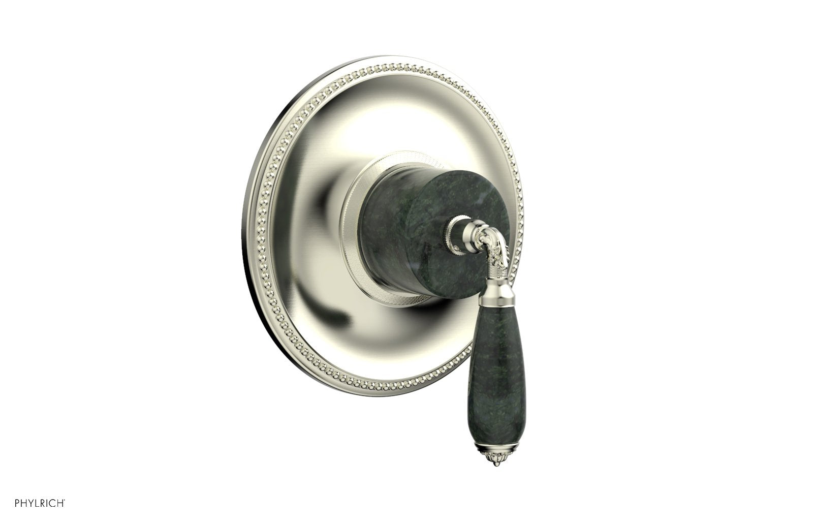 VALENCIA - Thermostatic Shower Trim, Green Marble Lever Handle TH338F