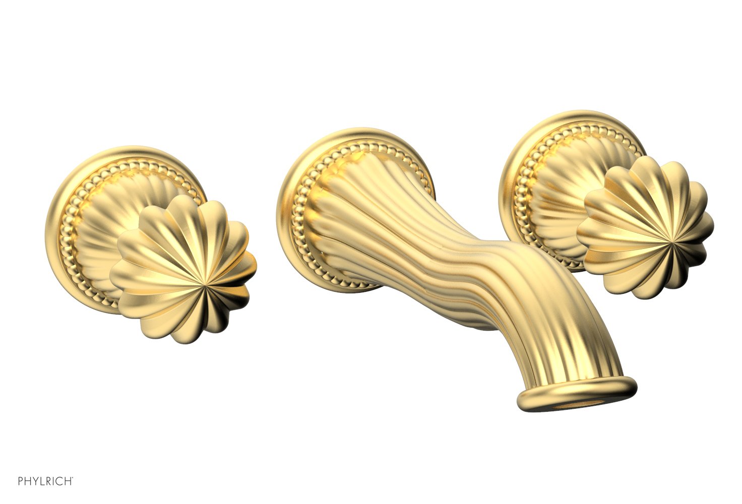 GEORGIAN & BARCELONA Wall Lavatory Set Round Handles WL361