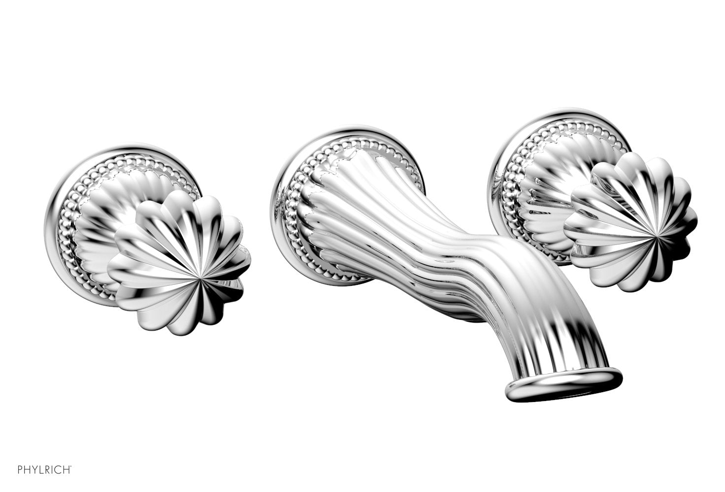 GEORGIAN & BARCELONA Wall Lavatory Set Round Handles WL361