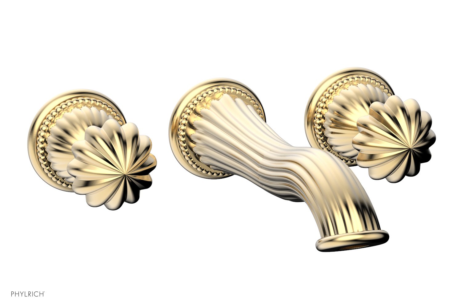 GEORGIAN & BARCELONA Wall Lavatory Set Round Handles WL361