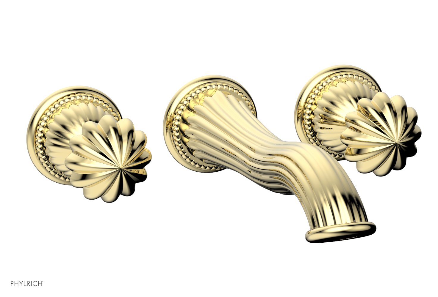 GEORGIAN & BARCELONA Wall Lavatory Set Round Handles WL361